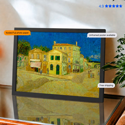 The Yellow House by Vincent van Gogh Poster & Framed Print