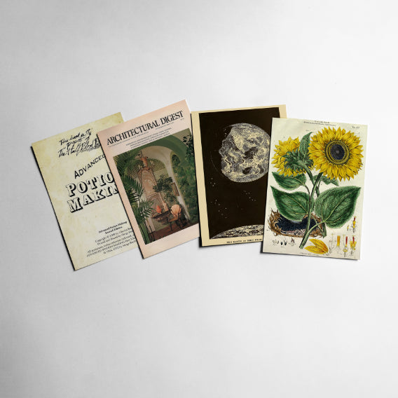 Vintage Aesthetic Collage Kit - 50 Prints - Nukkad Studios
