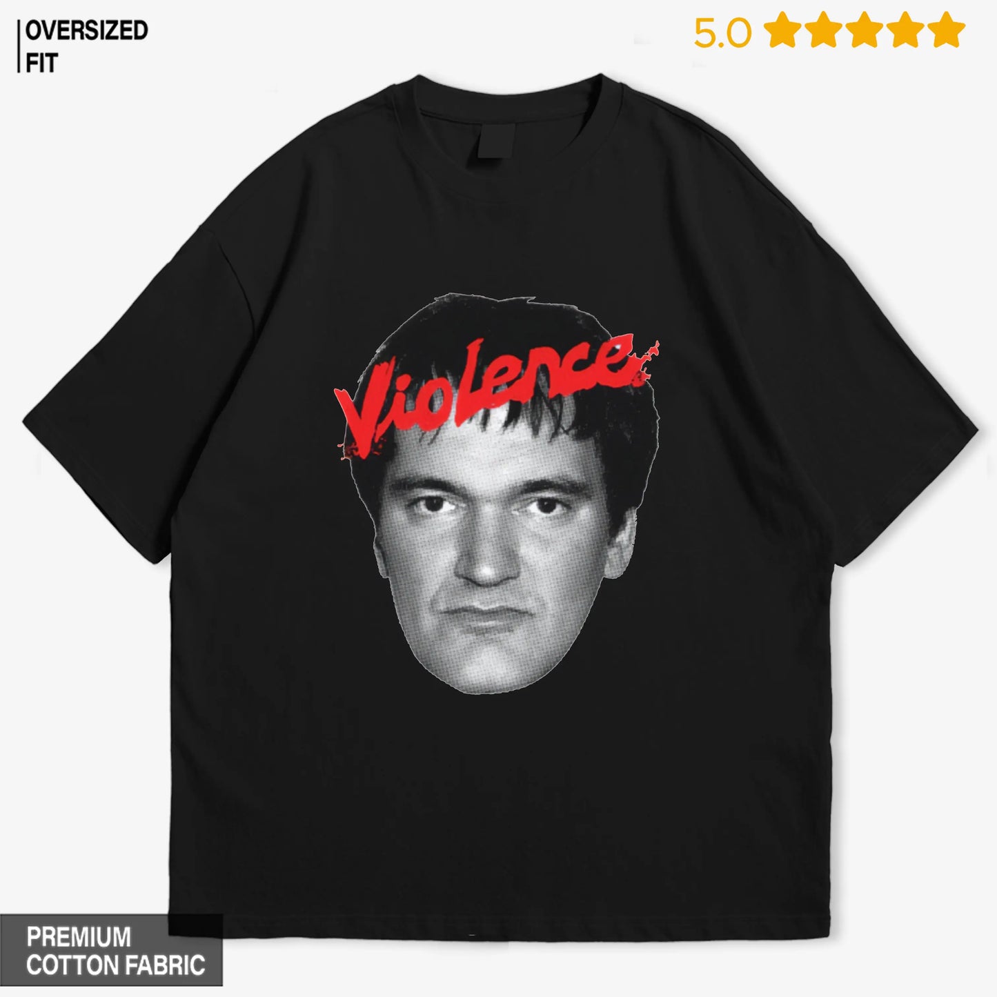 Tarantino Violence Oversized T-Shirt