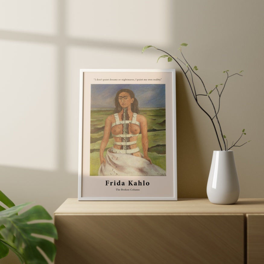 The Broken Column by Frida Kahlo Poster & Print – Nukkad Studios