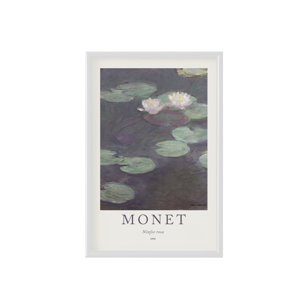 Monet Ninfee Rosa Poster & Framed Print - Nukkad Studios