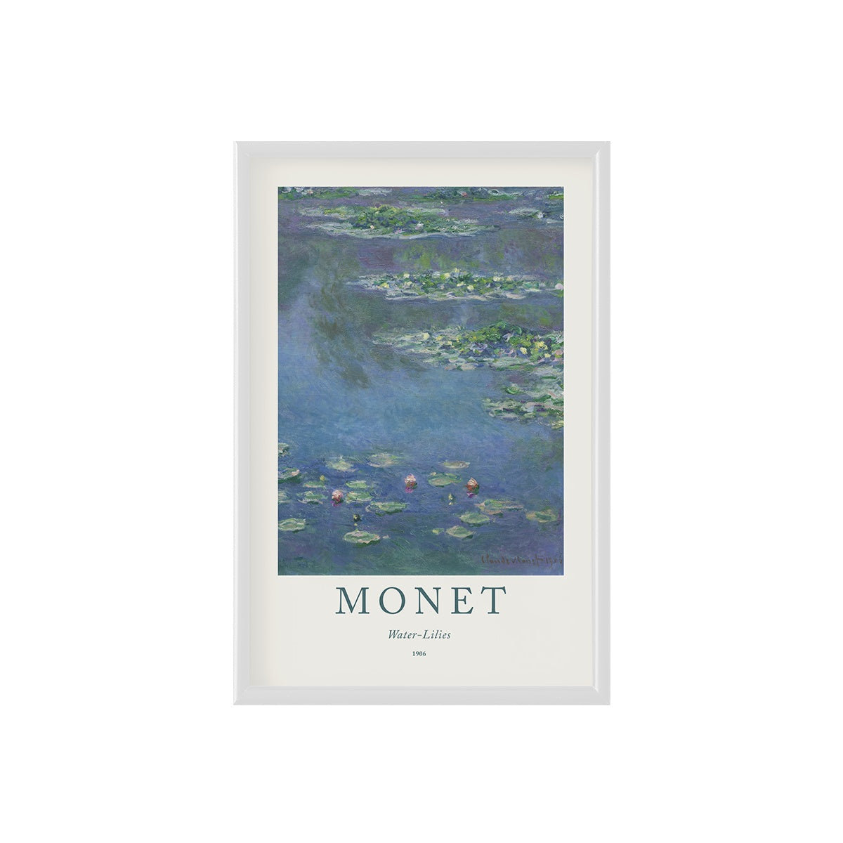 Monet Waterlilies Poster & Framed Print