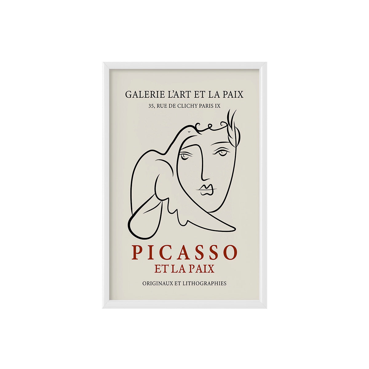 Picasso Et La Paix Poster & Framed Print - Nukkad Studios