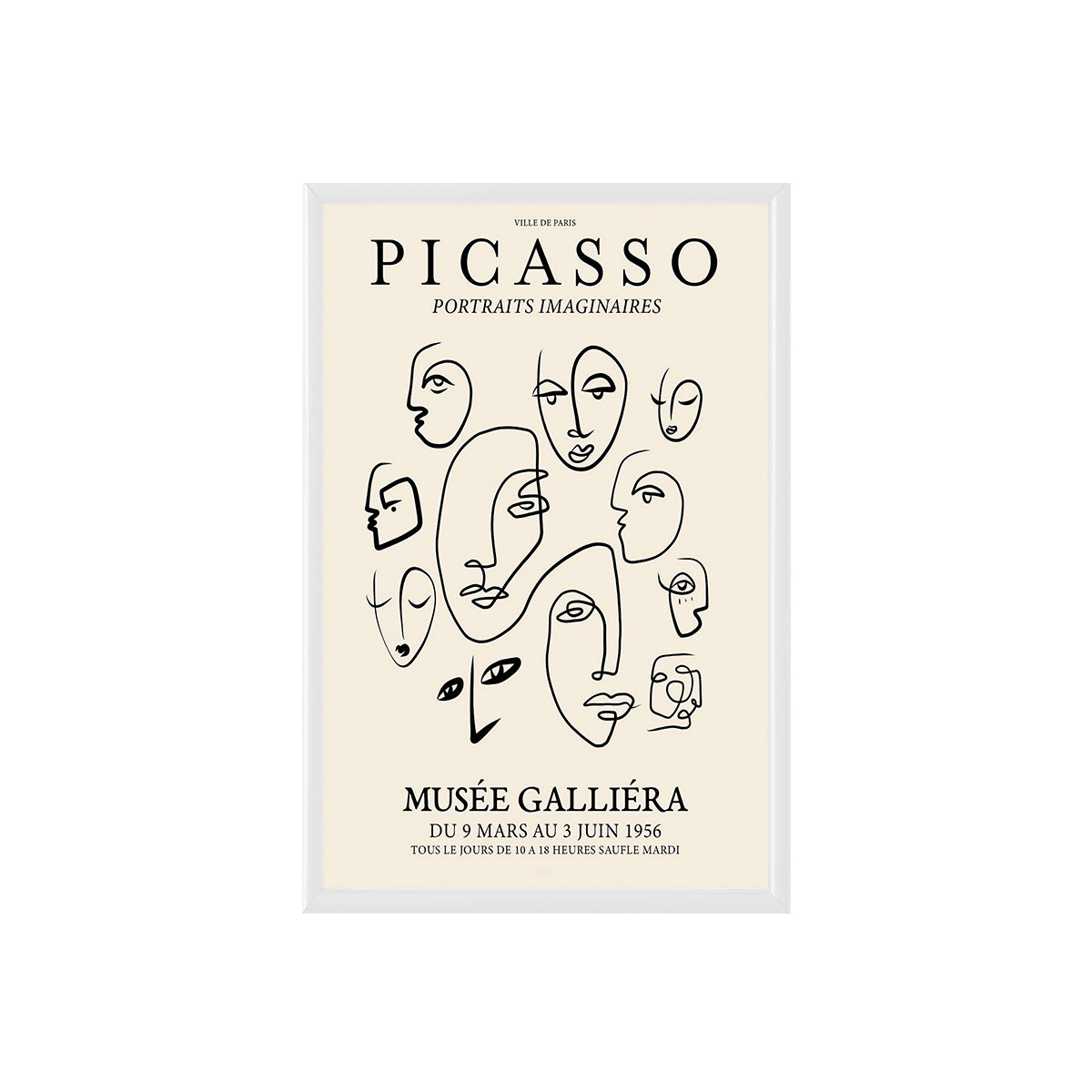 Picasso Abstract Faces Poster & Framed Print - Nukkad Studios