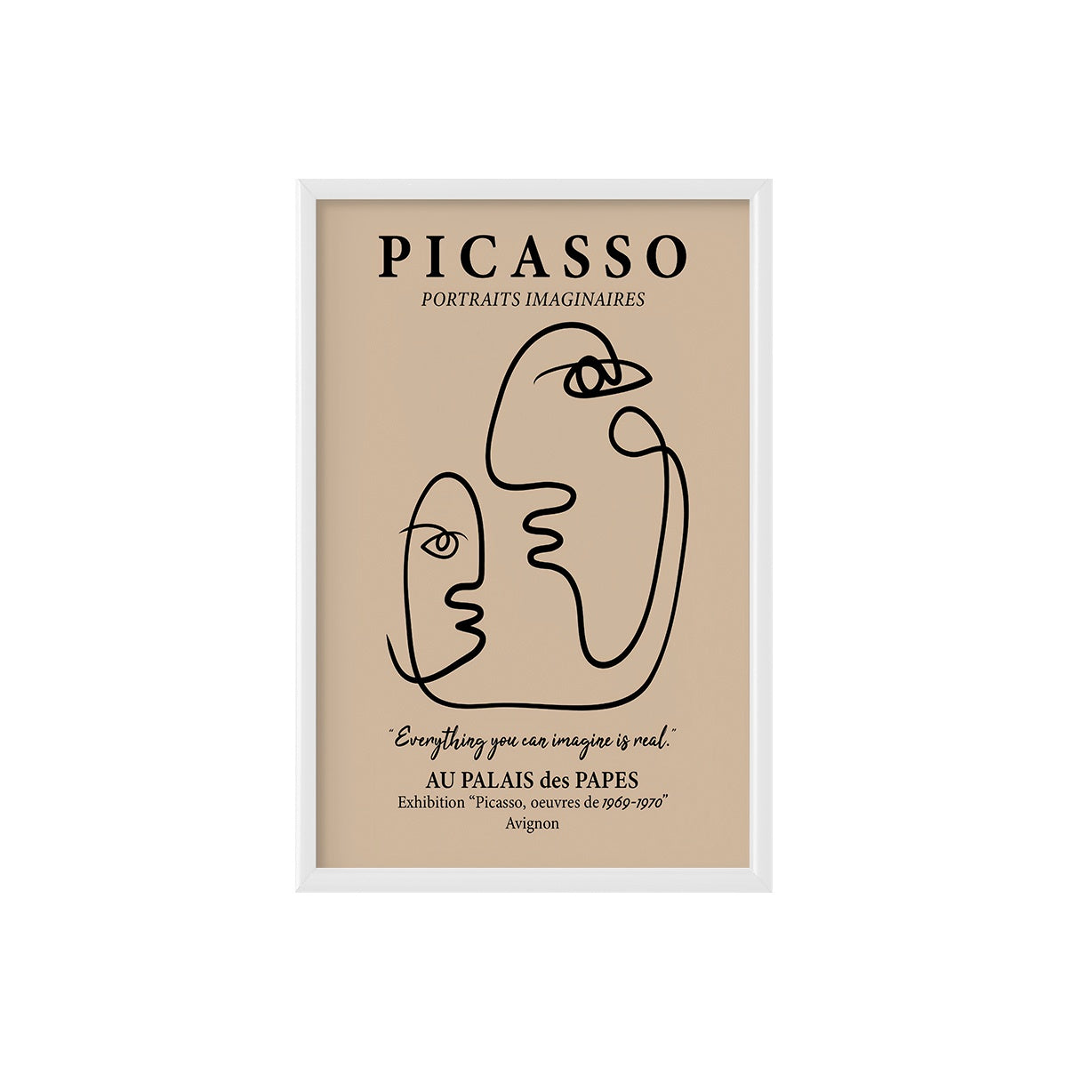 Picasso Line Art Poster & Framed Print - Nukkad Studios