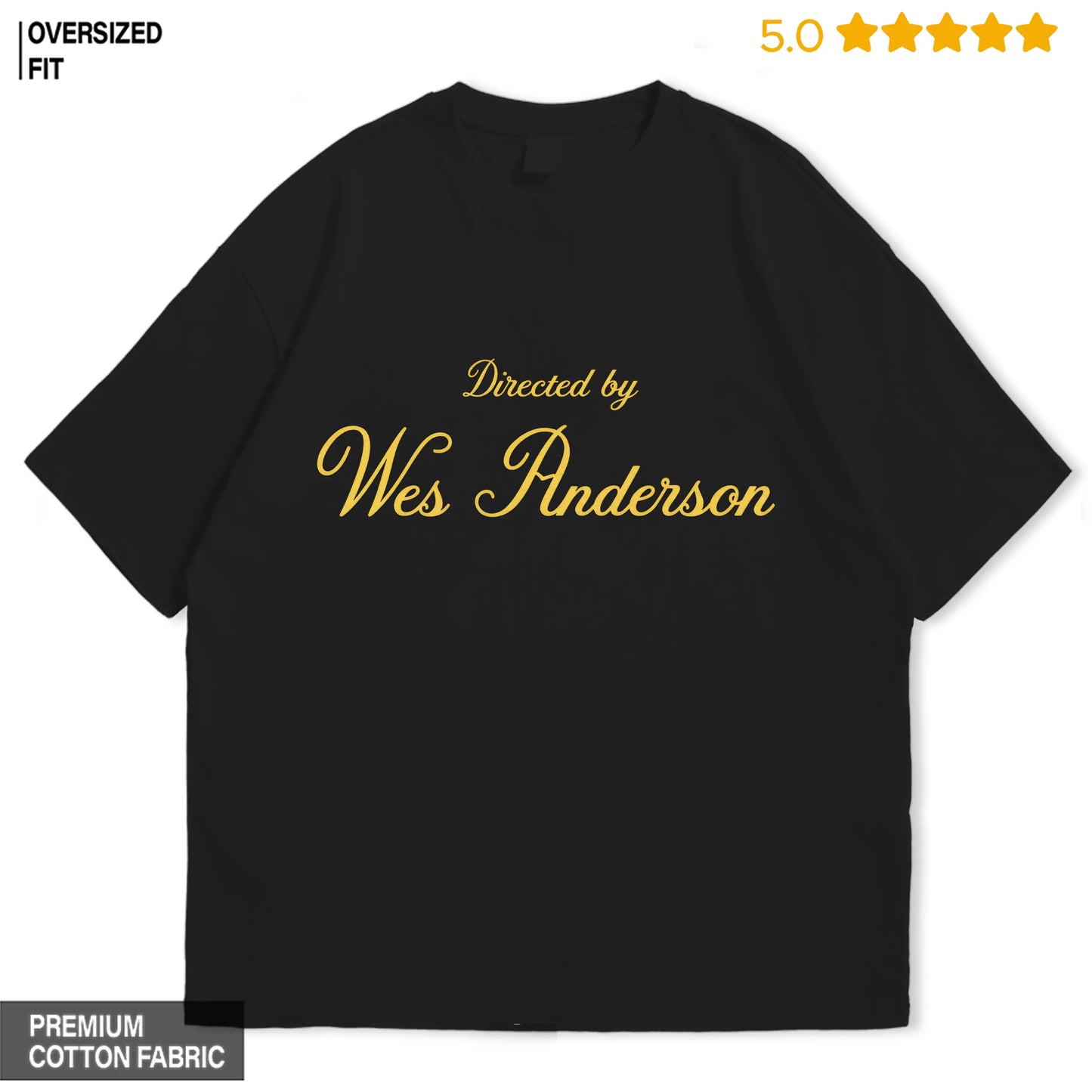 Written and Directed by Wes Anderson Oversized T-shirt
