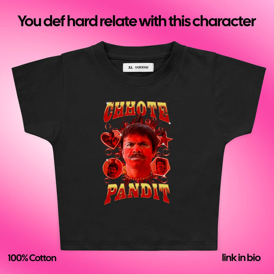 Chhote Pandit Y2K Baby Tee