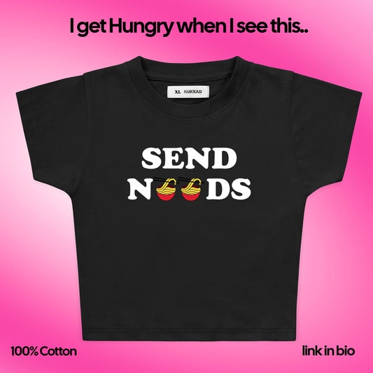 Send Noodles Y2K Baby Tee