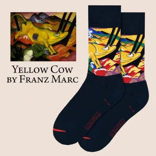 Yellow Cow By Franz Marc Socks - Nukkad Studios