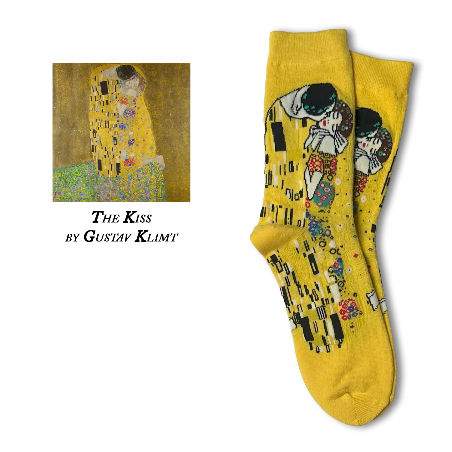 The Kiss by Gustav Klimt Socks