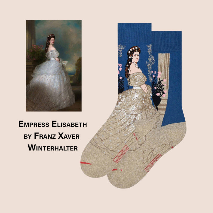 Empress Elisabeth by Franz Xaver Winterhalter Socks