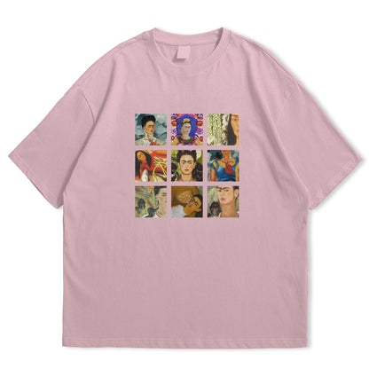 Frida Kahlo Collage Oversized T-shirt