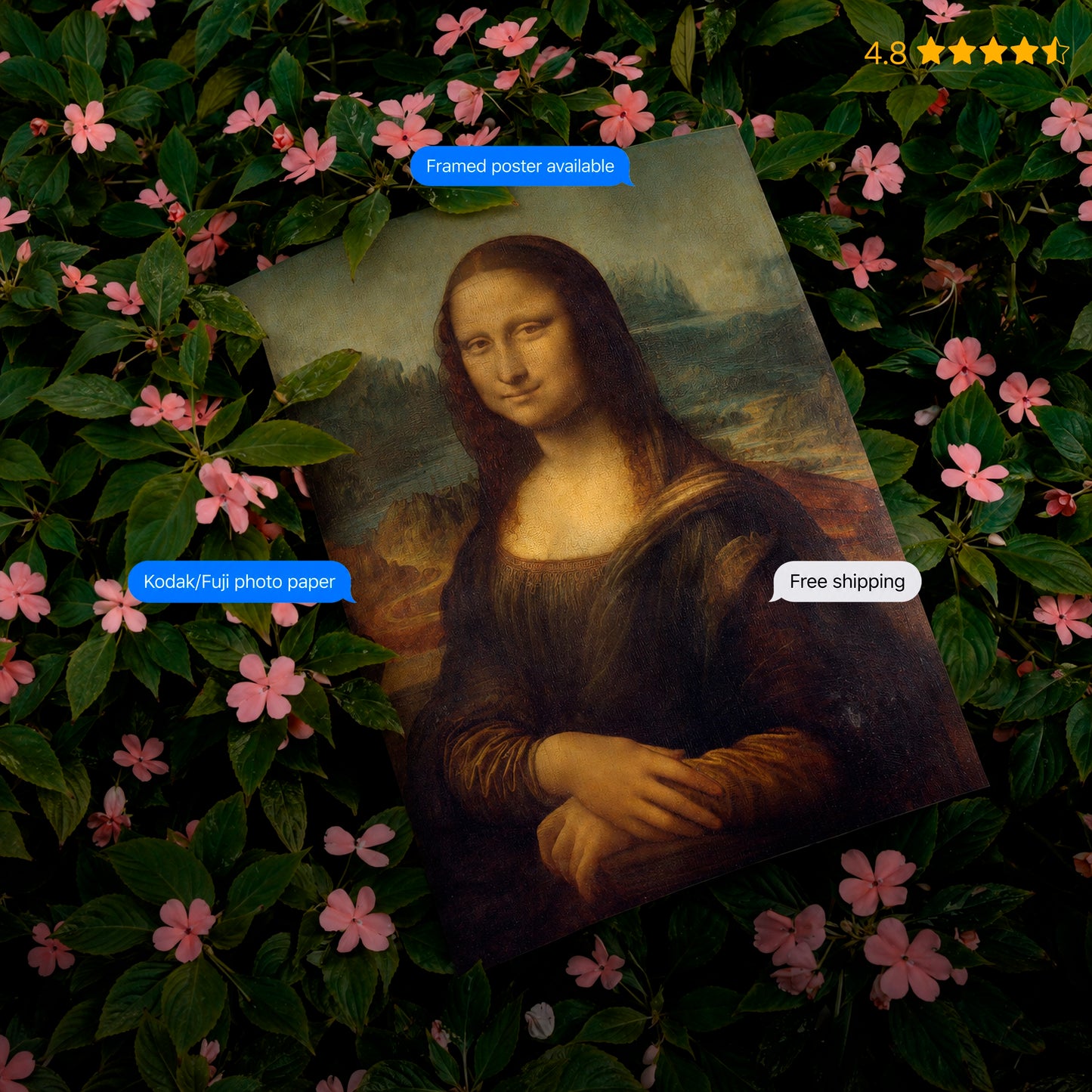 Monalisa Poster & Framed Print