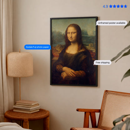 Monalisa Poster & Framed Print