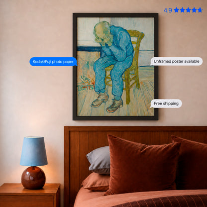 Sorrowing Old Man by Vincent van Gogh Poster & Framed Print