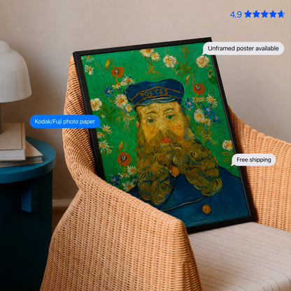The Postman Joseph Roulin by Vincent van Gogh Poster & Framed Print