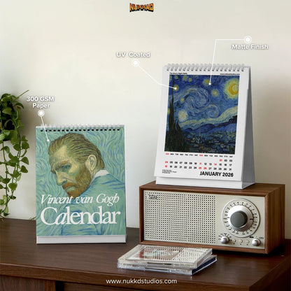 Van Gogh Calendar 2026 Desk Calendar