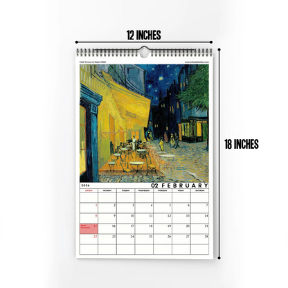 Van Gogh Calendar 2026 Wall Calendar