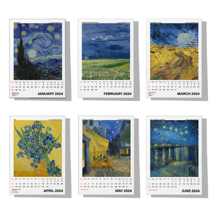 Vincent van Gogh Calendar 2024 - Nukkad Studios