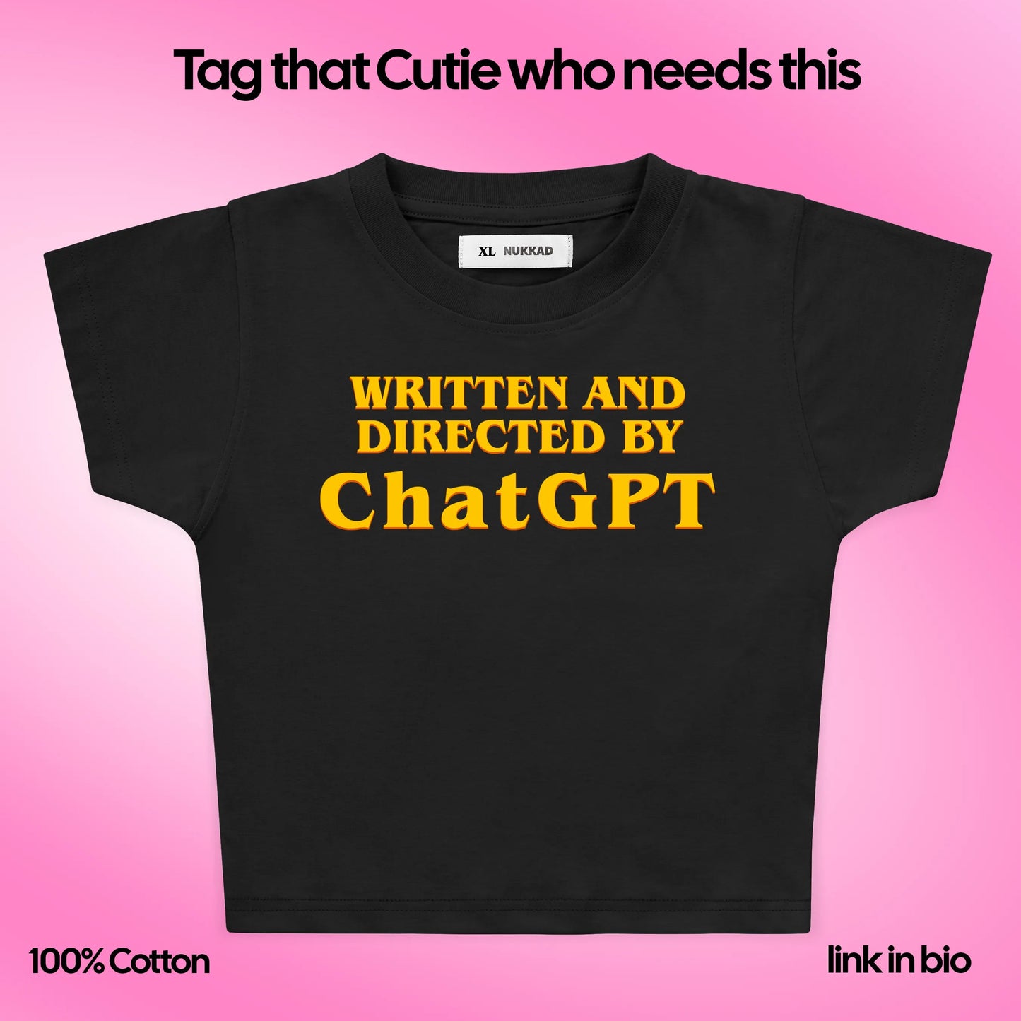 Written & Directed by Anxiety Y2K Baby Tee